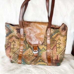 Vintage boho Navasota tote bag